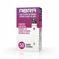 ABRA 50 sztuk paski do glukometru pomiar glukozy