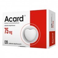 Acard 75 mg 120 tabl. serce kwas acetylosalicylowy