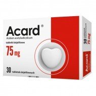 Acard 75 mg 30 tabl. serce kwas acetylosalicylowy