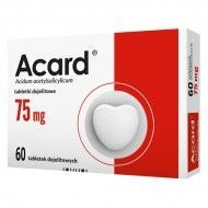 Acard 75 mg 60 tabl. serce kwas acetylosalicylowy