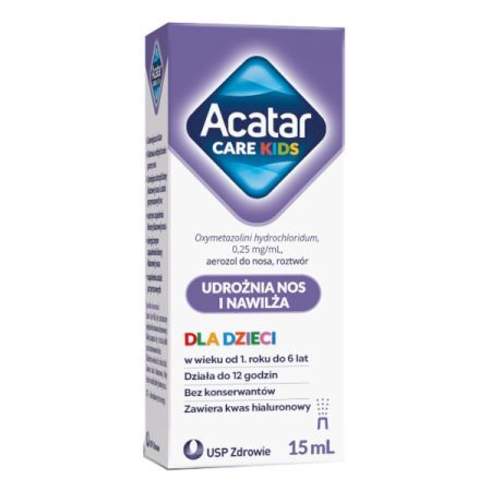 Acatar Care Kids 0,25 mg/mL, aerozol do nosa, 15 ml alergia, katar