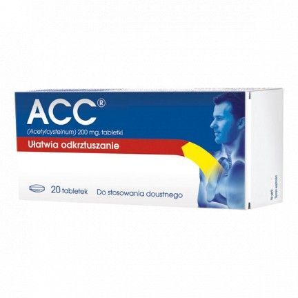 ACC 200 mg, 20 tabl kaszel płuca odkrztuszanie