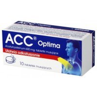 ACC optima 600 mg, 10 tabletek musujących