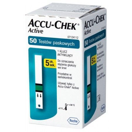 Accu-Chek Active Glucose, paski do glukometru 50 sztuk