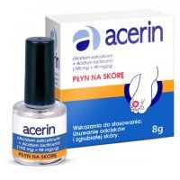 Acerin płyn na skórę 8 ml (195 mg + 98 mg)/g odciski stopy