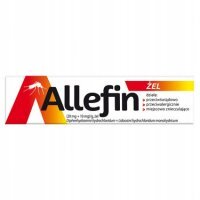 Allefin (20 mg + 10 mg)/g żel 30g uczulenie komary