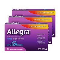 Allegra fexofenadini 120 mg alergia 30 tabletek