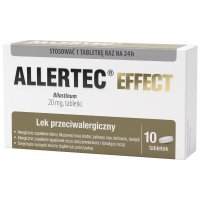 Allertec Effect 20 mg, 10 tabl alergia uczulenie