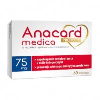 Anacard medica protect 75 mg, 60 tabletek serce kwas acetylosalicylowy