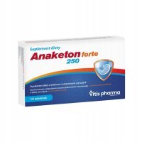 Anaketon Forte 250 imbir tabletki 10 szt. Suplement diety Vitis Pharma