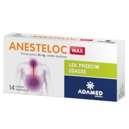 Anesteloc Max 20 mg, 14 tabl zgaga żołądek