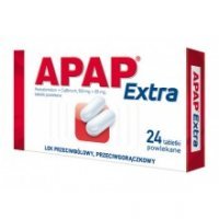 Apap Extra 500 mg + 65 mg, 24 tabletek powlekanych