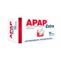 Apap Extra 500 mg + 65 mg, 50 tabletek powlekanych