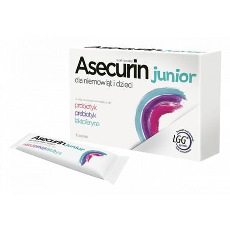 Asecurin Junior dziecko probiotyk 10 saszetek