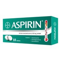 Aspirin 500 mg, 10 tabletek ból p/zapalny BAYER