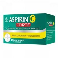 Aspirin C Forte, 800 mg + 480 mg, 10 tabletek musujących