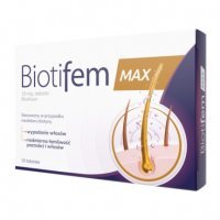 Biotifem MAX 10 mg, 30 tabletek włosy skóra paznokcie LEK