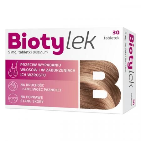 Biotylek 5 mg, 30 tabletek lek biotebal włosy lek biotebal włosy