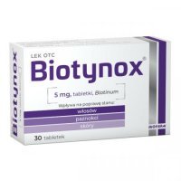 Biotynox 5 mg, 30 tabletek lek biotebal włosy