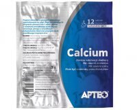 Calcium APTEO, bezsmakowe, 12 tabletek musujących