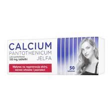 Calcium Pantothenicum Jelfa,100 mg, 50 tabletek