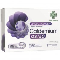 CALDEMIUM OSTEO WAPŃ WITAMINA D muszla ostryg 60 tabletek