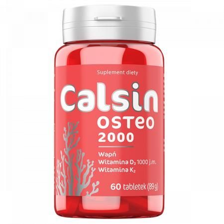 Calsin Osteo 2000, 60 tabl MOCNE KOŚCI OSTEOPOROZA