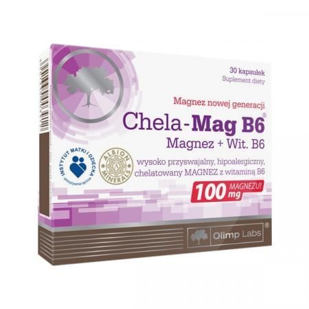 Chela-Mag B6, 30 kaps skurcze magnez chelat