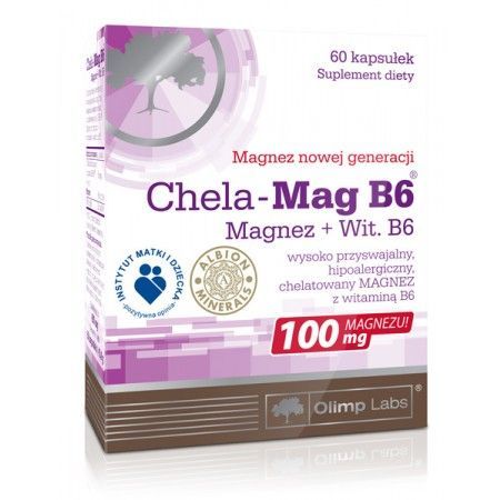 Chela-Mag B6, 60 kaps skurcze magnez chelat