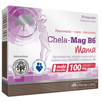 Chela-Mag B6 Mama, 30 kaps skurcze magnez chelat
