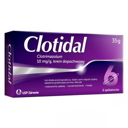 Clotidal, 10 mg/g, krem dopochwowy, 35 g kremu + 6 aplikatorów