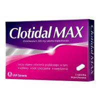 Clotidal MAX 500 mg, 1 tabletka dopochwowa