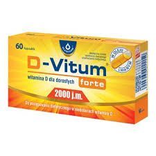 D-Vitum Forte 2000 j.m. witamina D dla dorosłych 60 kaps.