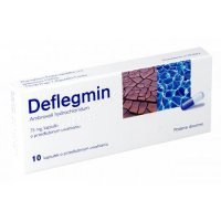 Deflegmin 75 mg kaszel oskrzela 10 kapsułek
