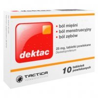 Dektac 25 mg, 10 tabletek powlekanych mięśnie stawy