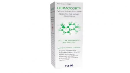 Dermocort 1,372 mg/g aerozol na skórę 38,25g uczulenie