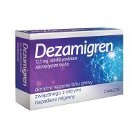 Dezamigren 12,5 mg, 2 tabl migrena lek ból głowy