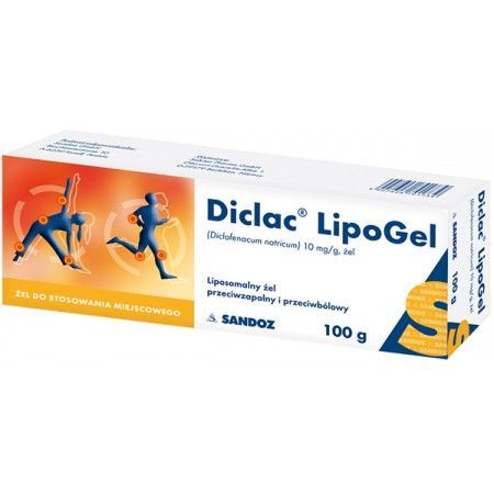 Diclac LipoGel 10 mg/g, 100 g żelu ból diclofenac