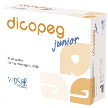 Dicopeg Junior 5 g, 14 saszetek po 5 g zaparcia dziecko jelita