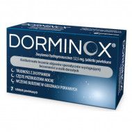 Dorminox 12,5 mg 7 tabletek powlekanych bezsseność