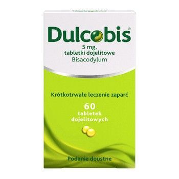 Dulcobis 5 mg, 40 tabletek dojelitowych zaparcia