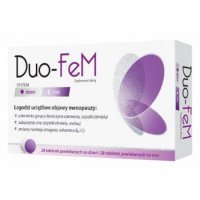 Duo-FeM, 28 tabletek powlekanych na dzień i 28 tabletek powlekanych na noc menopauza
