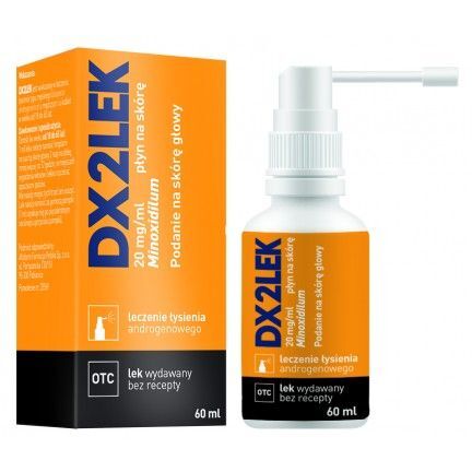 DX2LEK 20 mg/ml, płyn na skórę, 60 ml