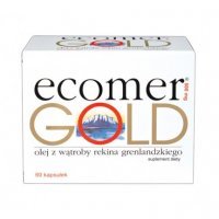 Ecomer Gold, 60 kaps tran rekin odporność omega 3