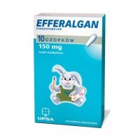 Efferalgan 150 mg, 10 czopków gorączka dziecko