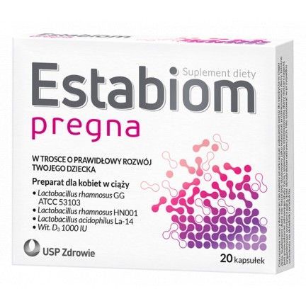 Estabiom Pregna 20 kaps probiotyk jelita ciąża