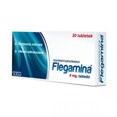 Flegamina 8 mg, 20 tabletek