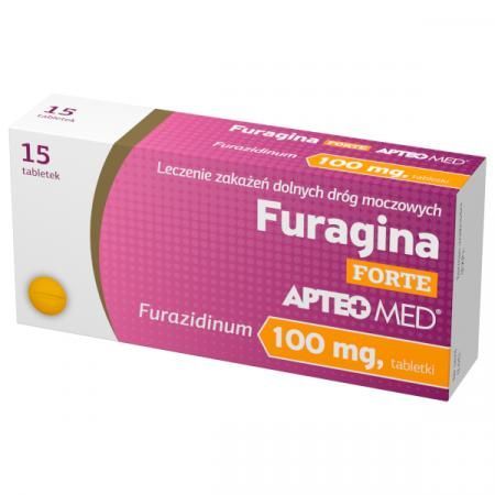 Furagina FORTE APTEO MED 100 mg, 15 tabletek
