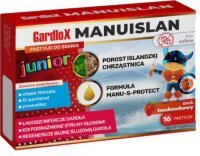 Gardlox Manuislan Junior smak truskawka 16 past do ssania porost islandzki