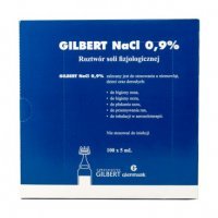 Gilbert NaCl 0,9%, 100 ampułek po 5 ml inhalacje